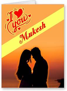 Midas Craft I Love You Mukesh ….01 Gift Romantic Message Greeting Card