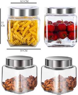 CLOTEX Glass Cookie Jar  - 500 ml