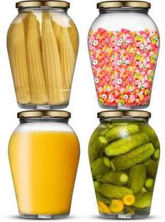 goblet Glass Grocery Container  - 1000 ml