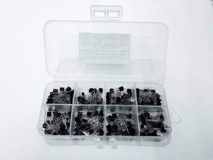 ktc कॉन्स लैब्स 8value 200PCS Transistors Kit BC557 BC547 2N2222 2N2907 2N3904 2N3906 S8050 S8550 8value 200PCS Transistors Box Pack इलेक्ट्रॉनिक कॉम्पोनेन्ट इलेक्ट्रॉनिक हॉबी किट