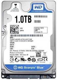 WD BLue 1 TB Laptop Blue, White SATA Internal Hard Disk Drive (HDD) (1 TB Laptop HDD)