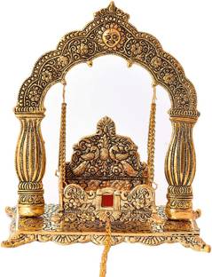 Chhariya Crafts Metal Krishna Jhula, Laddu Gopal Jhula For Home And Office Jhula Jhula