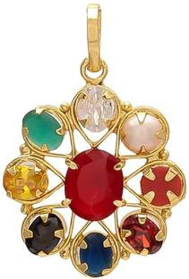 FOBHIYA Gold-plated Ruby, Pearl, Sapphire Metal