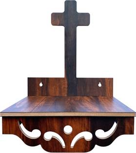 7CR New Christ Temple (WB) Wooden Wall Shelf