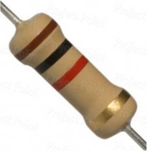 EMERGING TECHNOLOGIES 100 PCS 1K OHM 0.25W CARBON FILM CAPACITOR 1/4W 1K Fixed Resistor
