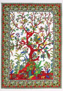 Art World Tapestry Tree of Life Boho Psychedelic Gypsy Mandala Beach Throw Blanket Mat Bedspread Living Room Decoration Wall Hanging Tree of Life Boho Hippie Tapestry