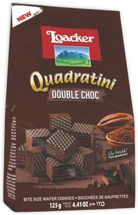 LOACKER Quadratini Double Choc - Italy Wafers