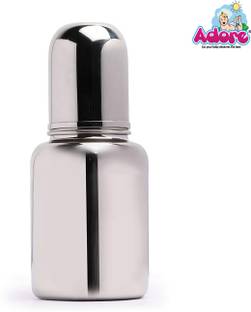 Adore BASICS Baby Stainless steel Feeding Bottle - Stainless Steel - Food Grade - Unbreakable - 200 ml