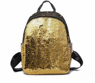 gold glitter backpack