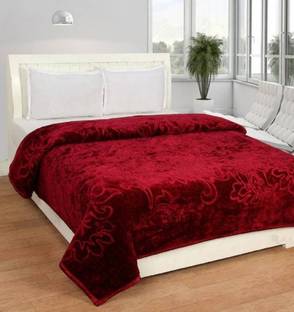 shri krishna enterprises Floral Double Mink Blanket for  Heavy Winter