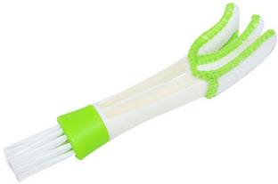 Auto Kite Multipurpose Microfiber Double Sided Car AC Window Cleaning Brush for All Car A/c Vents, Blinds, Keyboard Microfibre, Plastic Wet and Dry Brush