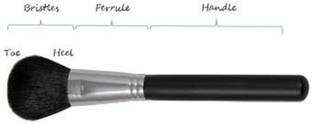 Music Flower POWDER MAKEUP BRUSH SET OF 1 PC..