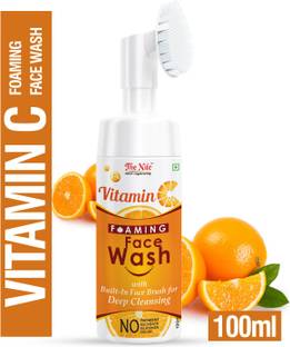 The Nile Brightening Vitamin C Foaming with Built-In Face Brush for deep cleansing - No Parabens, Silicones 100 ML