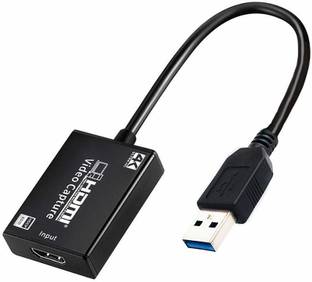 microware UHD Audio Video Capture Card, 4K HDMI USB 3.0 1080P Reliable Portable Video Converter for Game Streaming Live Broadcasts Video Recording Media Streaming Device