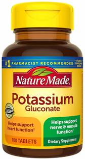 Nature Made Potassium Gluconate 550mg, 100 Tablets