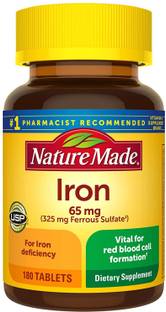 Nature Made Iron 65 mg equivalent to 325 mg