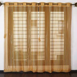 MSD Decor Hub 274 cm (9 ft) Polyester Transparent Long Door Curtain (Pack Of 2)