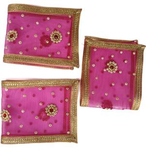 Local Charm Pooja Chunri, (RANDOM DESIGN) Laxmi Maa Chunari, Mata rani ki chunri, Mata Rani Chunni, Devi Durga Chunri, Durga Maa Chunri, For Diwali Puja, Navratri & other Puja Dress