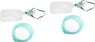 Agarwals Adult High Concentration Oxygen Face Mask with Reservoir Bag Hi Mask (Pack of 2) Adult High Concentration Oxygen Face Mask with Reservoir Bag Hi Mask (Pack of 2)