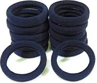 DEEPP COLLECTION GIRLS BLACK RUBBER BAND (PACK OF 12) rubber band Rubber Band
