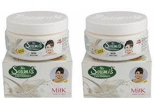 The Soumi's Can Product Milk Mask Scrubber BIG (Pack of 2 100 gm each) Scrub