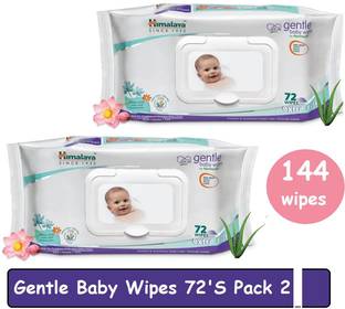 HIMALAYA Gentle Baby Extra Soft Wipes 72's Pack of 2