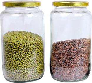 TINSUHG Silver Tea Coffee & Sugar Container  - 1000 ml