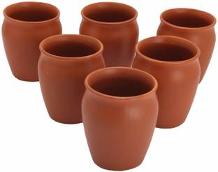THE HIMALAYA CRAFT (Pack of 6) Lassi Set of 6 (Medium) Glass Glass Water/Juice Glass