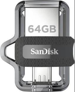 SanDisk Ultra Dual SDDD3 064G I3 64 GB Pen Drive Compatible with Laptop, Mobile, Tablet, Desktop Computer USB 3.0 Plastic Case