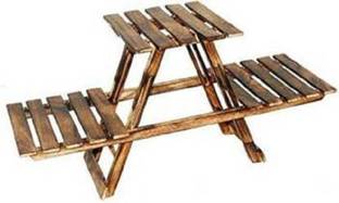 Elite Handicrafts Living Room Flower stand/ Book Rack Plant Container Set