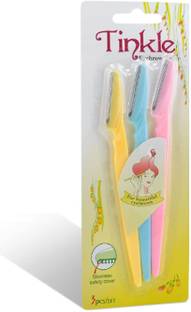 Tinkle Facial, Eyebrow or Face Hair Removal Razor 3 Pcs Set, Women
