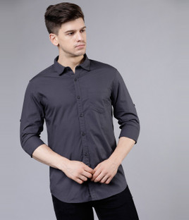 grey shirt casual