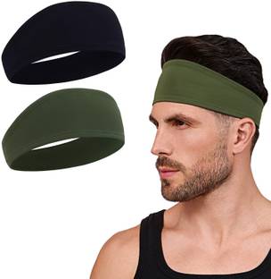 Bismaadh Mens Headband - Running Sweat Head Bands for Sports - Athletic Sweatbands for Workout/Exercise, Tennis & Football - Ultimate Performance Stretch & Moisture Wicking Head Band