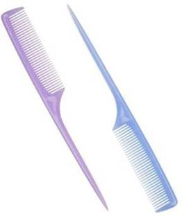 पैशन बजार Hair Comb Foiling Hair Comb for Salon Dyeing Tail Combs Brush Separate Parting For Hair Pack Of 2- (Random Color)