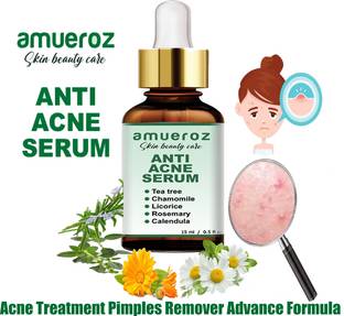 Amueroz Anti Acne Serum |Pimple removal Collagen Serum | Soothes & Clears Acne & Dark Spots -Tea Tree Face serum