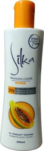 SILKA Papaya Whitening Lotion With VitaAbsorb Technology (Dermatologist Tested