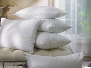 Swikon star Polyester Fibre Solid Sleeping Pillow Pack of 5