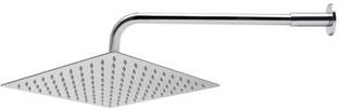 ZAP Ultra Slim Square 304 Grade Stainless Steel Shower Over Head Shower with Arm Combo Hand Shower System Set