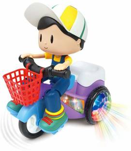 Magicwand Bump & Go Stunt Tricycle Toy with 3D Lights for Kids (Boy)