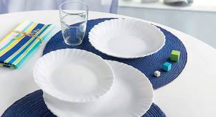LUMINARC Pack of 6 Opalware white Dinner plate 11"(6 pcs) simple, trendy, clever tableware Dinner Set