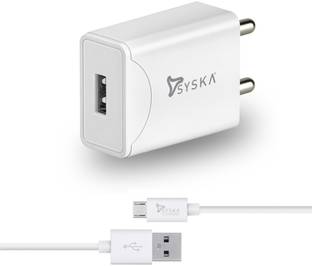 Syska 10 W 2.1 A Wall Charger for Mobile with Detachable Cable