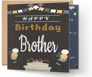 redbakers.in Happy Birthday Brother Greeting Card Greeting Card