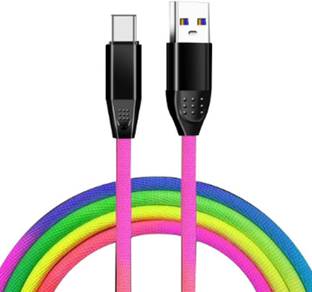 zabb USB Type C Cable 2 A 1 m Adrenaline Rugged Braided Nylon Weaving Unbrekable Type C Fast Charging Cable