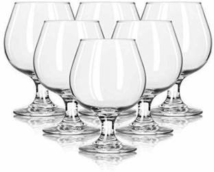 AFAST (Pack of 6) Royal Wine, Cocktail, Champagne Drinking Clear Glass Set- S4 Glass Set Wine Glass