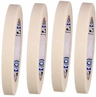 True-Ally Masking Tape 1/2 Inch 12 mm x 20 Meters (Pack of 4) of Multi-Use, Easy Tear Tape. Great for Carpenter Labeling, Painting, Packing and More. Adhesive Leaves No Residue. (4 Rolls) 20 m Masking Tape