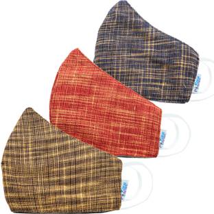 Rare Planet Pure Cotton Linen/Khadi Face Mask 3 Layer Filtration System, Helps To Block Dust And Harmful Droplet Particles Anti Pollution, Anti Dust, Anti Bacterial, Suitable for Men/Women, Fits All Face Types Reusable & Washable, Light Weight, Breathable Soft Elastic Loops Wide Face Coverage For Maximum Protection MSK_RP_11 Reusable, Washable Cloth Mask With Melt Blown Fabric Layer