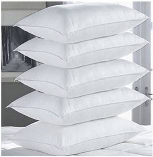Swikon star Polyester Fibre Solid Sleeping Pillow Pack of 5