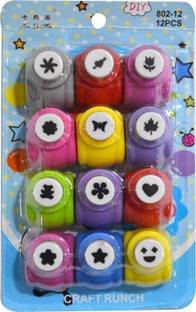 CRAZYGOL   Pepar Punches & Punching Machines  (Set Of 12, Multicolor) Punches & Punching Machines