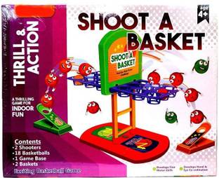 Jayaansh Traders Amazing Thrill and Action Shoot a Basket Game for Kids(With Two-Color Baskets) Basketball