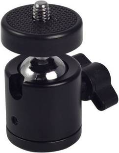 Moiz Metal Tilt Pan 360 Rotation Ball Head for Tripod Stand Tripod (Black, Supports Up to 3000 g) Tripod Ball Head